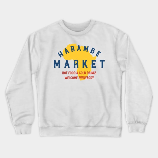 Harambe Market Crewneck Sweatshirt by stuffsarahmakes
